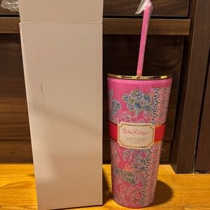 Lilly Pulitzer Pink Tumbler 24oz